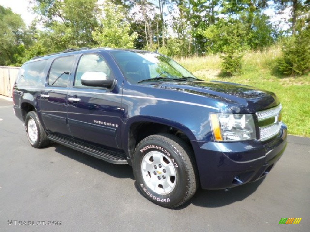 Dark Blue Metallic 2009 Chevrolet Suburban LT 4x4 Exterior Photo #84171789