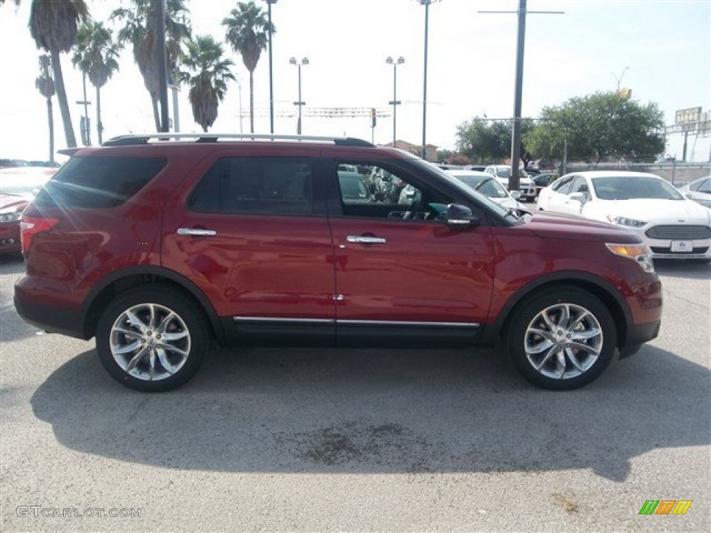 2014 Explorer XLT - Ruby Red / Medium Light Stone photo #5