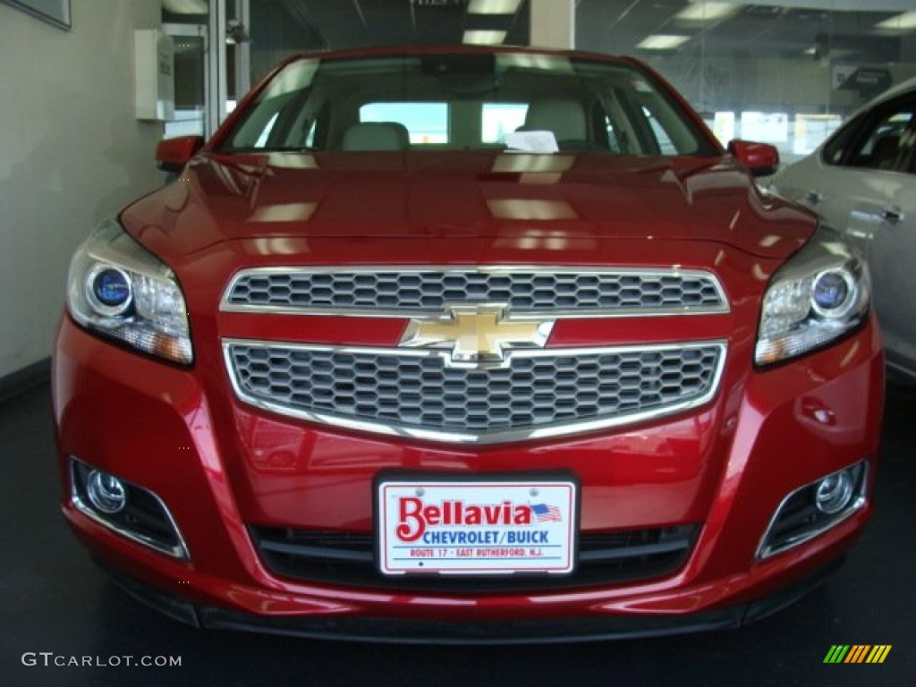 2013 Malibu LTZ - Crystal Red Tintcoat / Cocoa/Light Neutral photo #2