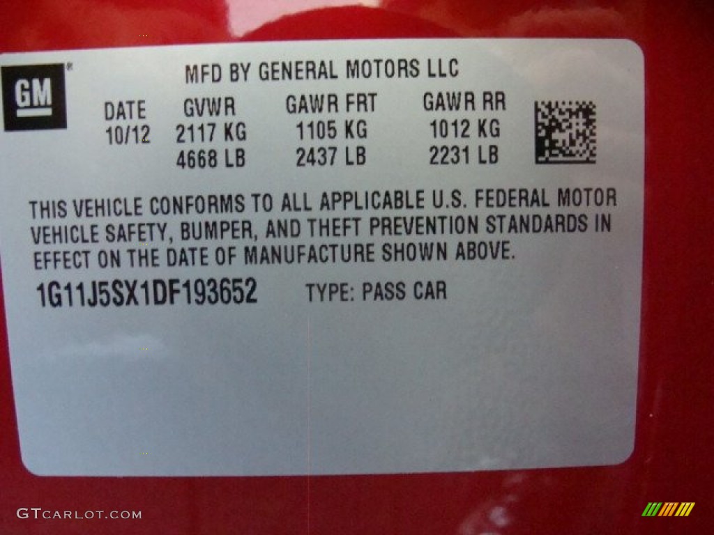 2013 Malibu LTZ - Crystal Red Tintcoat / Cocoa/Light Neutral photo #15