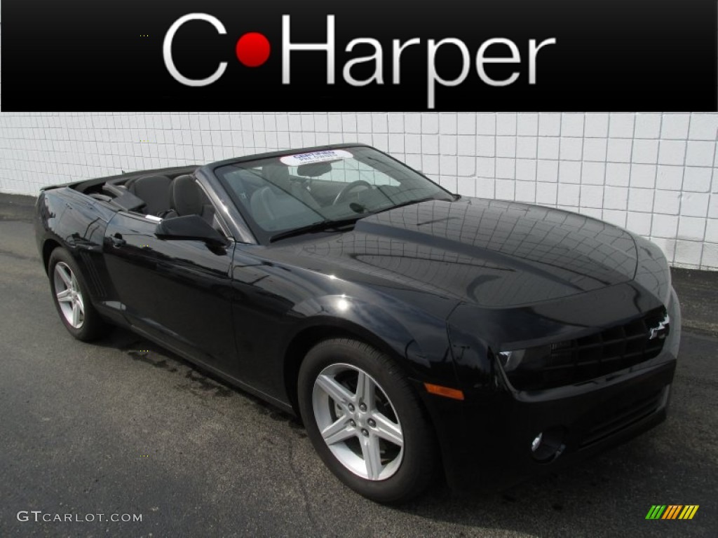 2011 Camaro LT Convertible - Black / Black photo #1