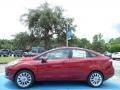 Ruby Red 2014 Ford Fiesta SE Sedan Exterior