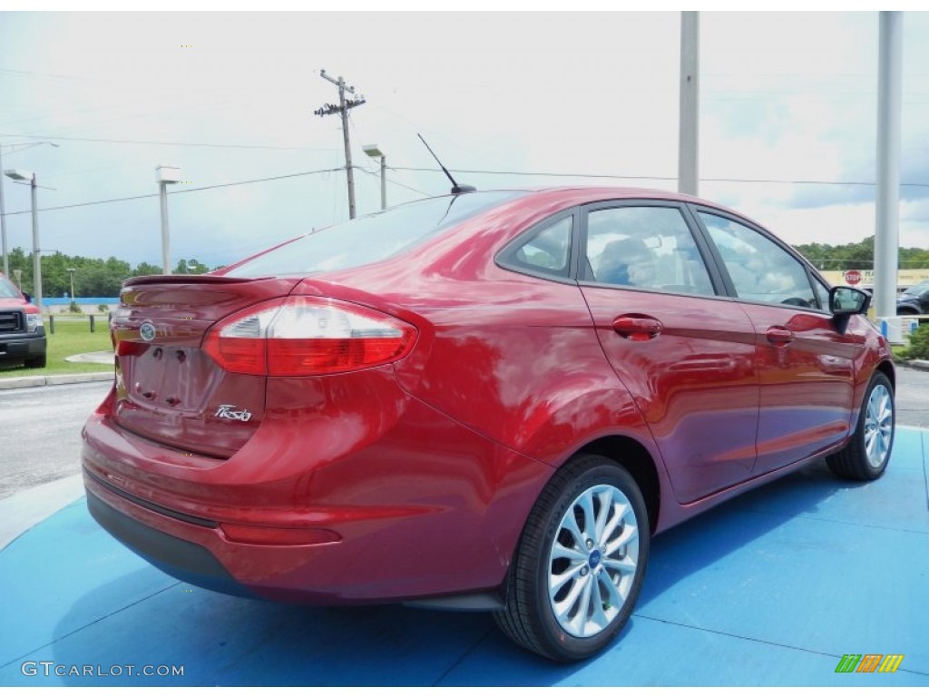 Ruby Red 2014 Ford Fiesta SE Sedan Exterior Photo #84173541