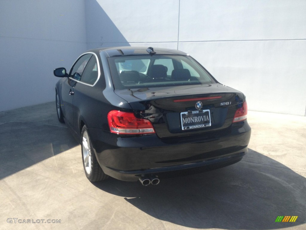 2012 1 Series 128i Coupe - Jet Black / Black photo #3