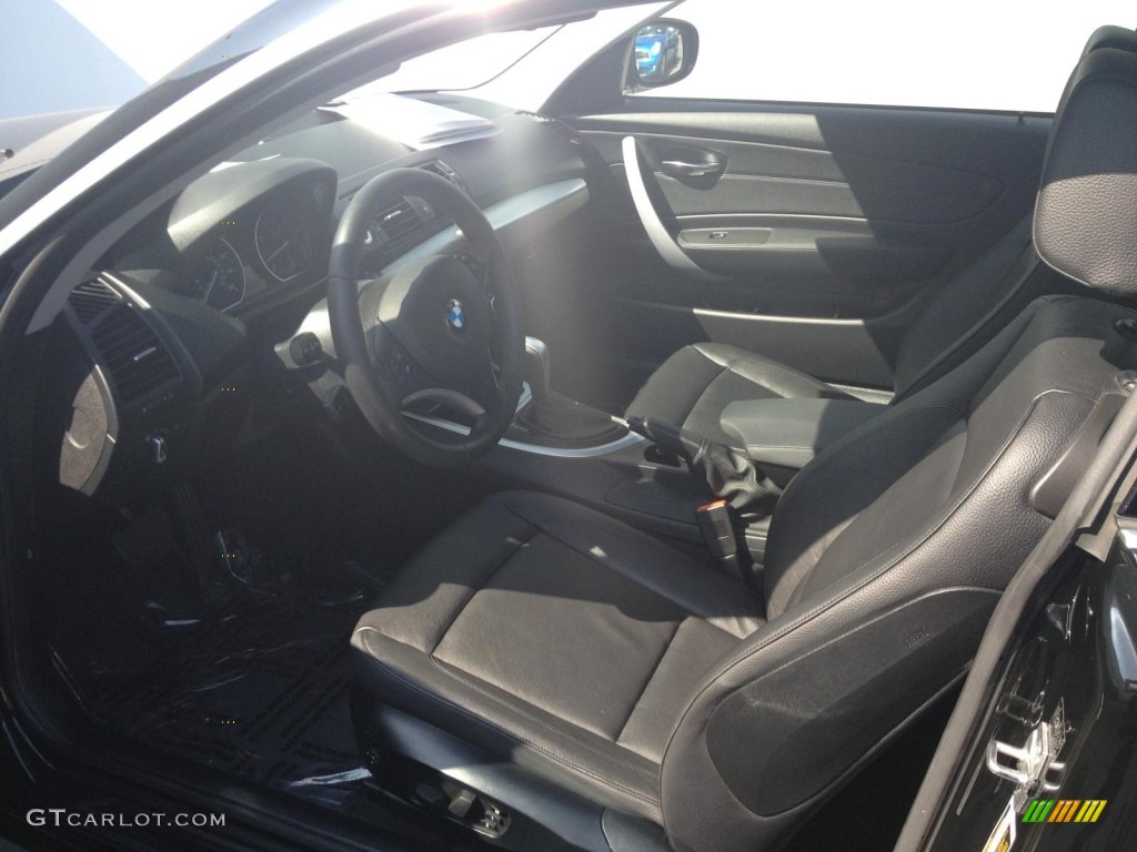 2012 1 Series 128i Coupe - Jet Black / Black photo #10