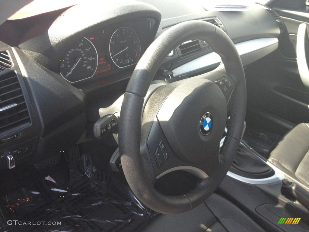 2012 1 Series 128i Coupe - Jet Black / Black photo #16
