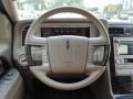 2010 Lincoln Navigator Stone Interior Steering Wheel Photo