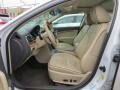 2010 Lincoln MKZ Light Camel Interior Front Seat Photo