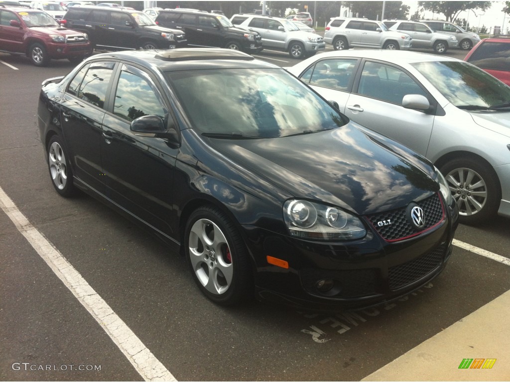 2009 GLI Sedan - Deep Black Metallic / Anthracite Black Leather photo #1