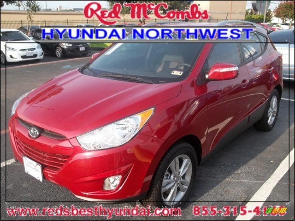 2013 Tucson Limited - Garnet Red / Taupe photo #1