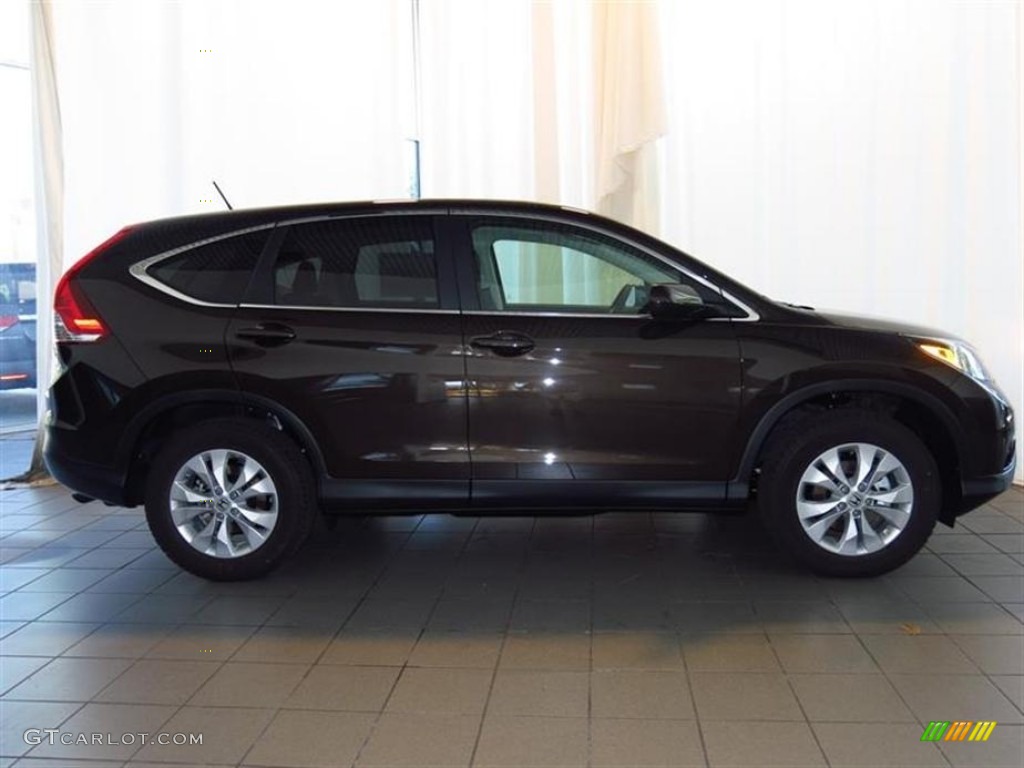 2013 CR-V EX - Kona Coffee Metallic / Black photo #2