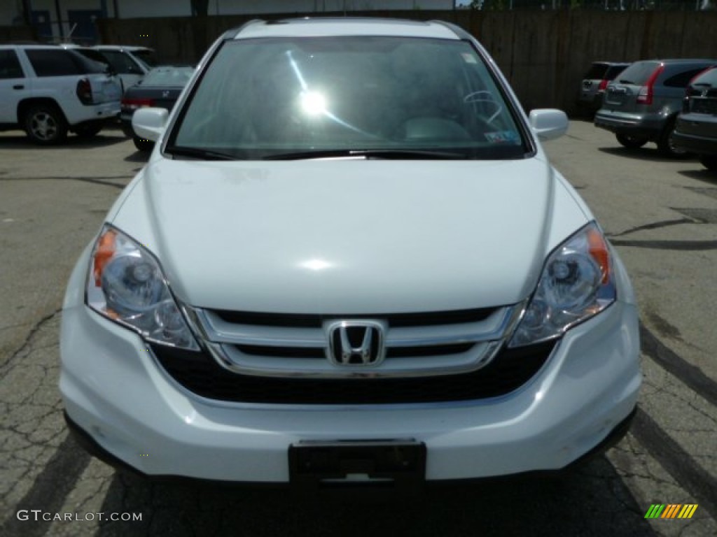 2010 CR-V EX-L AWD - Taffeta White / Gray photo #8