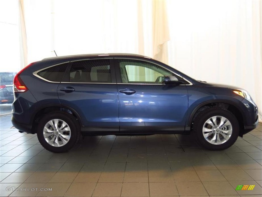 2013 CR-V EX-L - Twilight Blue Metallic / Gray photo #2