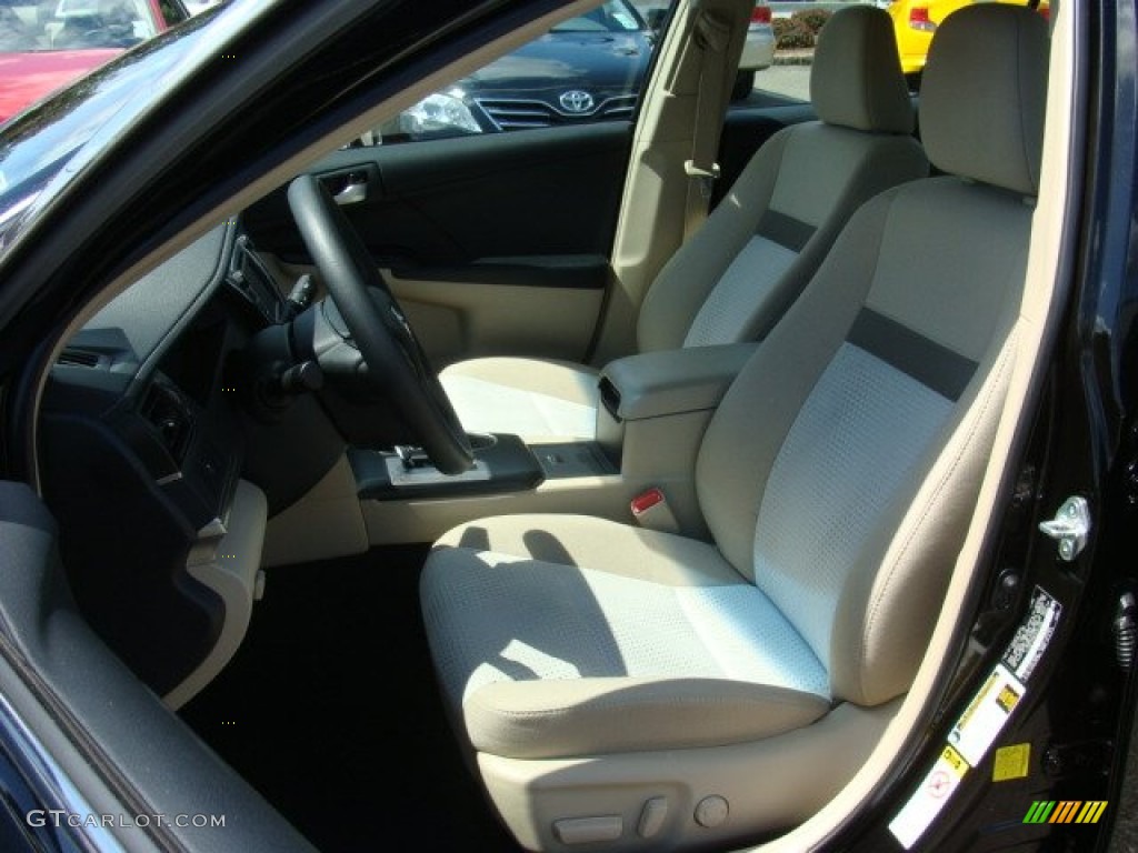 2012 Camry LE - Attitude Black Metallic / Ivory photo #8