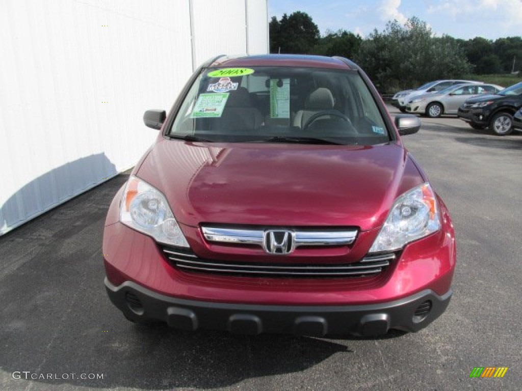 2008 CR-V EX 4WD - Tango Red Pearl / Gray photo #5