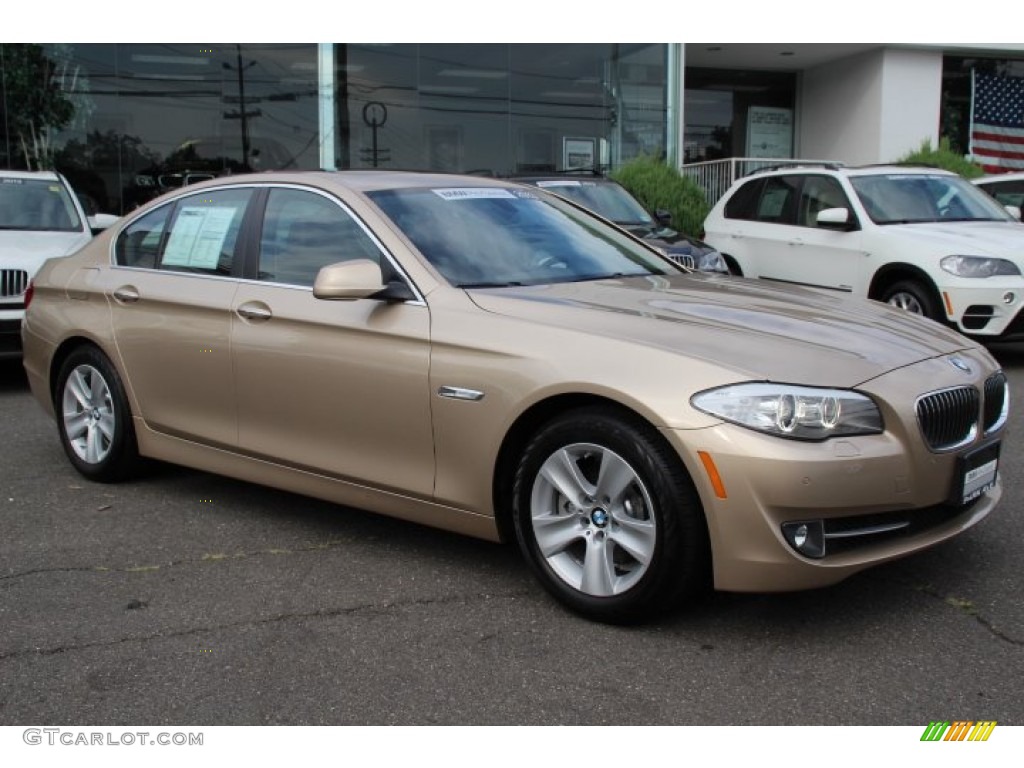 Milano Beige Metallic 2013 BMW 5 Series 528i Sedan Exterior Photo #84180561