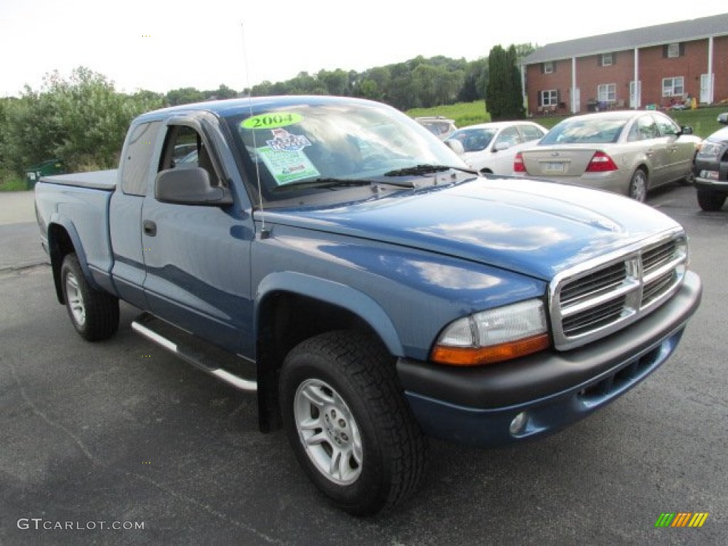 2004 Dakota Sport Club Cab - Atlantic Blue Pearl / Dark Slate Gray photo #4