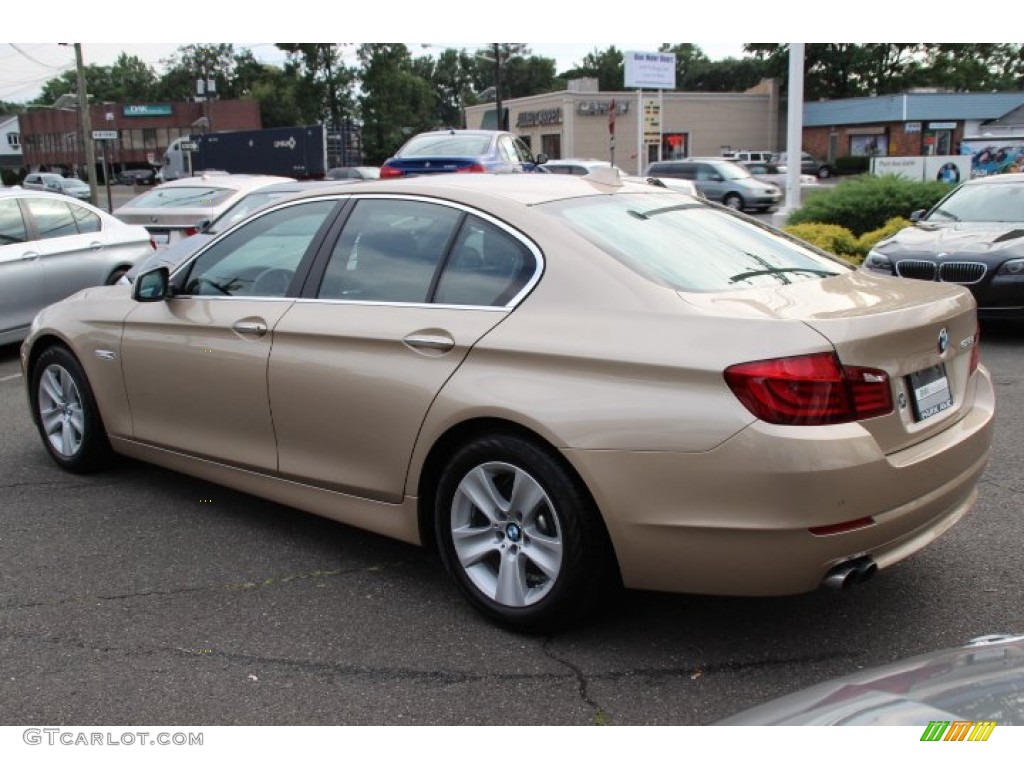 2013 5 Series 528i Sedan - Milano Beige Metallic / Cinnamon Brown photo #7