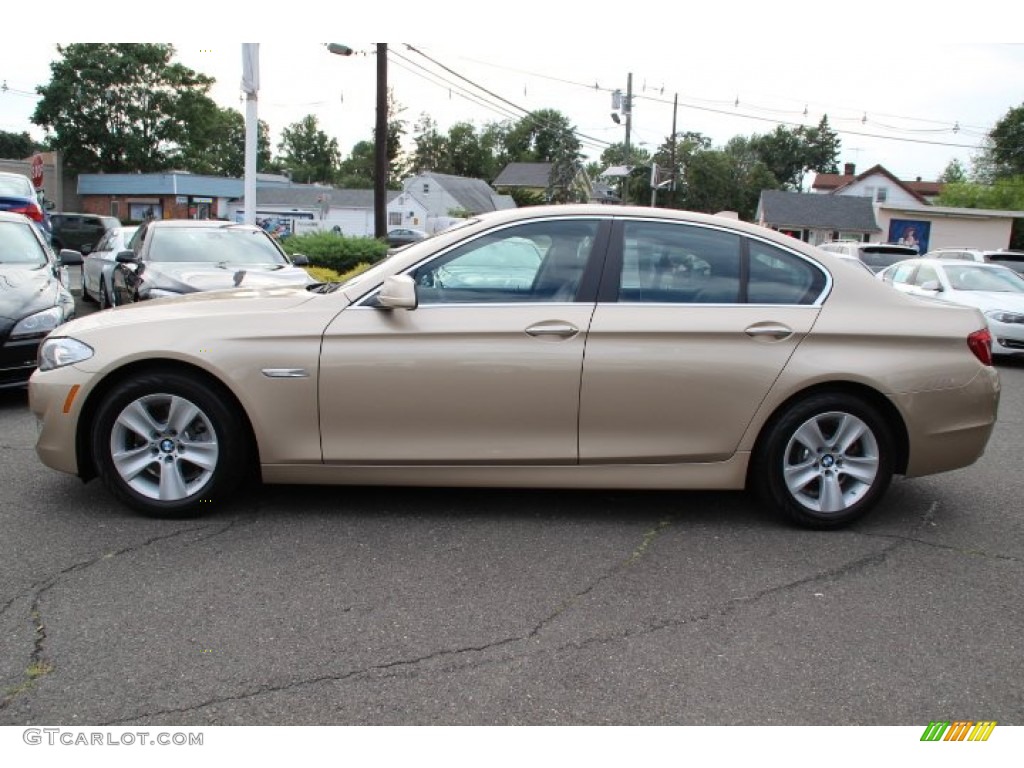 Milano Beige Metallic 2013 BMW 5 Series 528i Sedan Exterior Photo #84180639