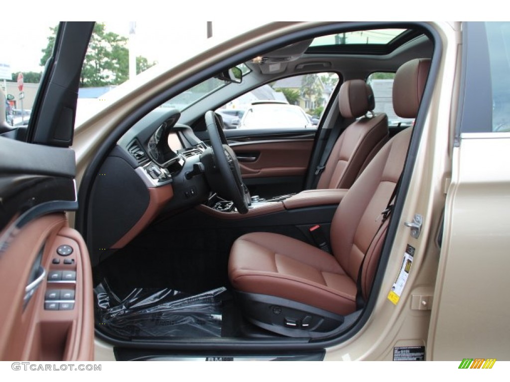 Cinnamon Brown Interior 2013 BMW 5 Series 528i Sedan Photo #84180688
