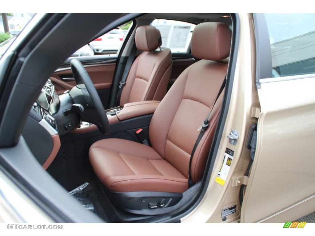 Cinnamon Brown Interior 2013 BMW 5 Series 528i Sedan Photo #84180703