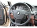 Cinnamon Brown 2013 BMW 5 Series 528i Sedan Steering Wheel
