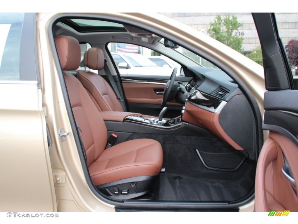 2013 5 Series 528i Sedan - Milano Beige Metallic / Cinnamon Brown photo #28