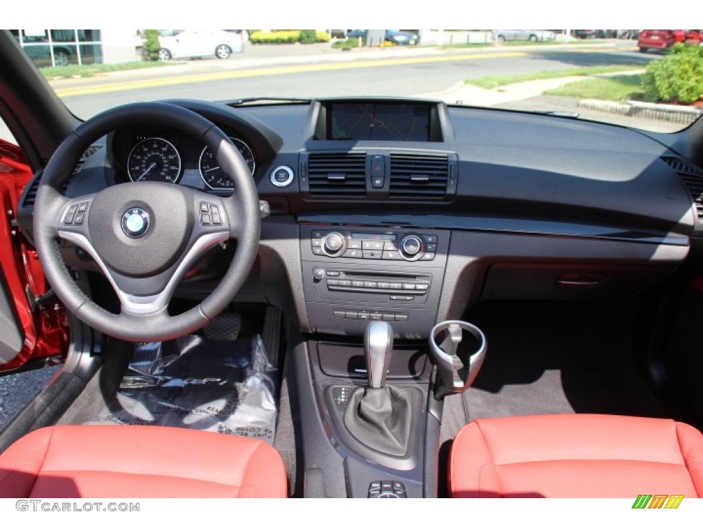 2013 1 Series 128i Convertible - Vermilion Red Metallic / Coral Red photo #13