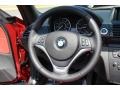 Coral Red 2013 BMW 1 Series 128i Convertible Steering Wheel