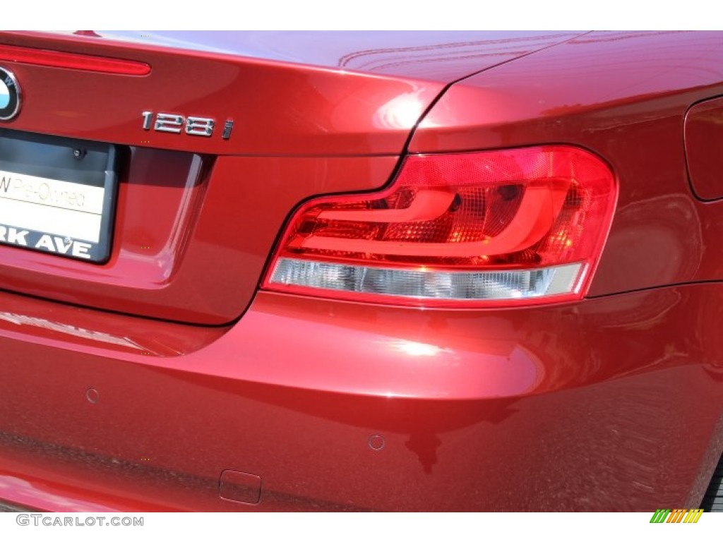 2013 1 Series 128i Convertible - Vermilion Red Metallic / Coral Red photo #21
