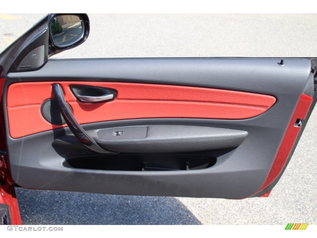 2013 1 Series 128i Convertible - Vermilion Red Metallic / Coral Red photo #22