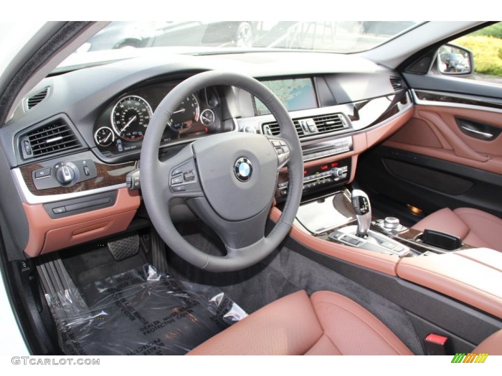 Cinnamon Brown Interior 2013 BMW 5 Series 528i Sedan Photo #84182796