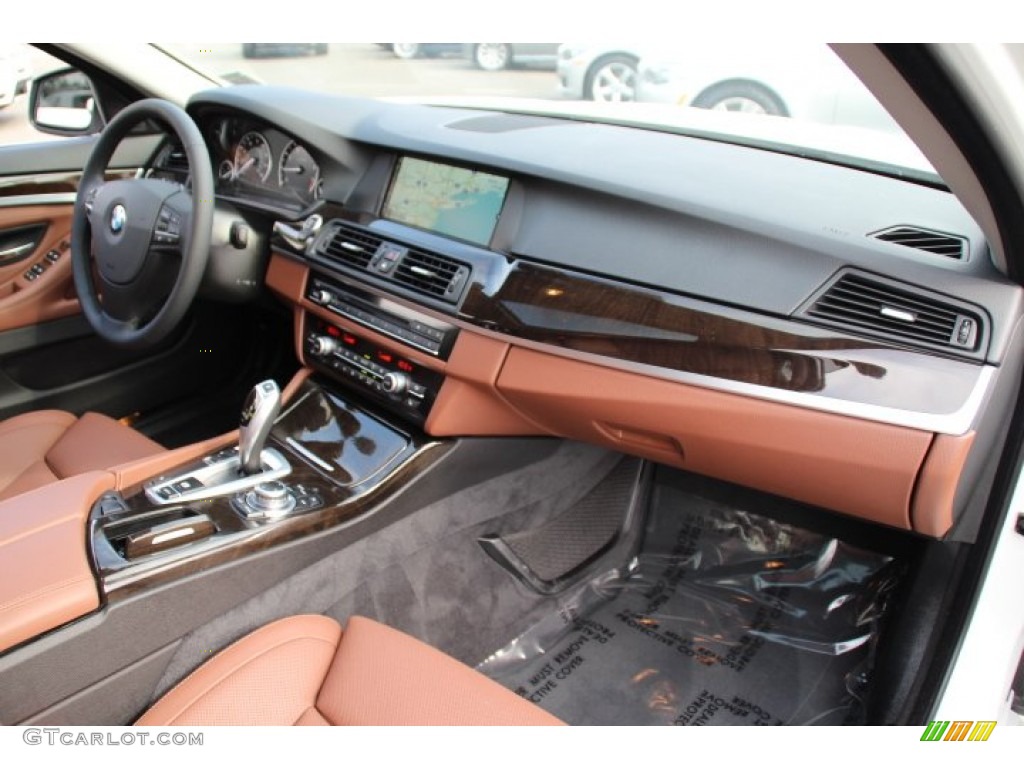 2013 BMW 5 Series 528i Sedan Cinnamon Brown Dashboard Photo #84183033