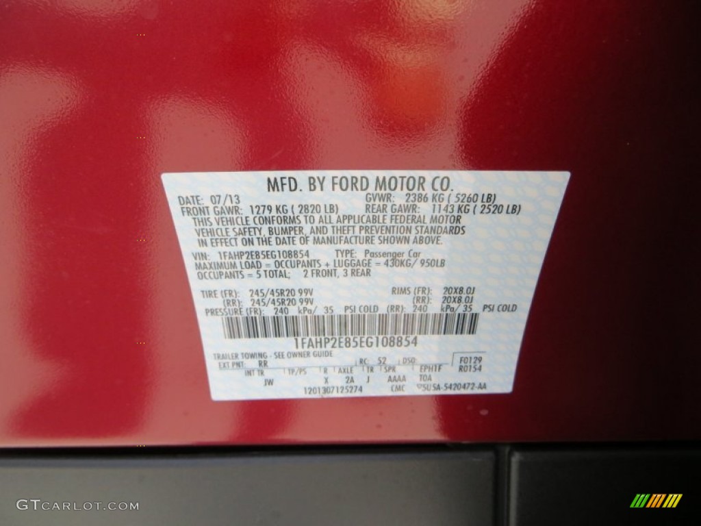 2014 Ford Taurus SEL Parts Photos