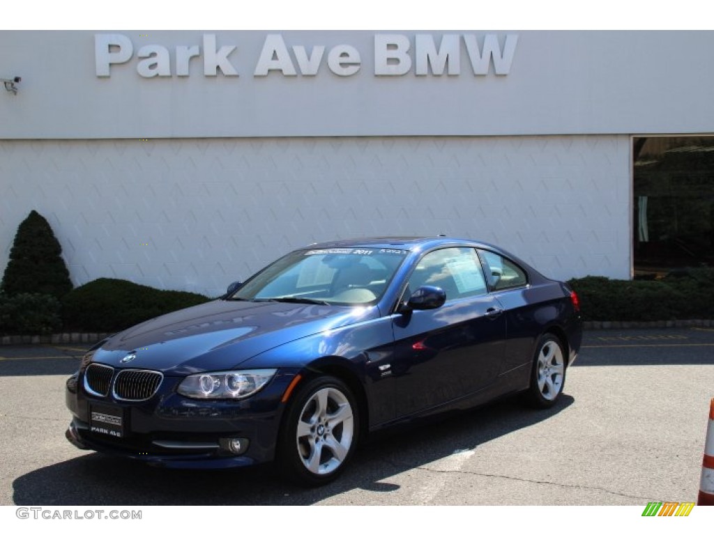 2011 3 Series 328i xDrive Coupe - Deep Sea Blue Metallic / Oyster/Black Dakota Leather photo #1