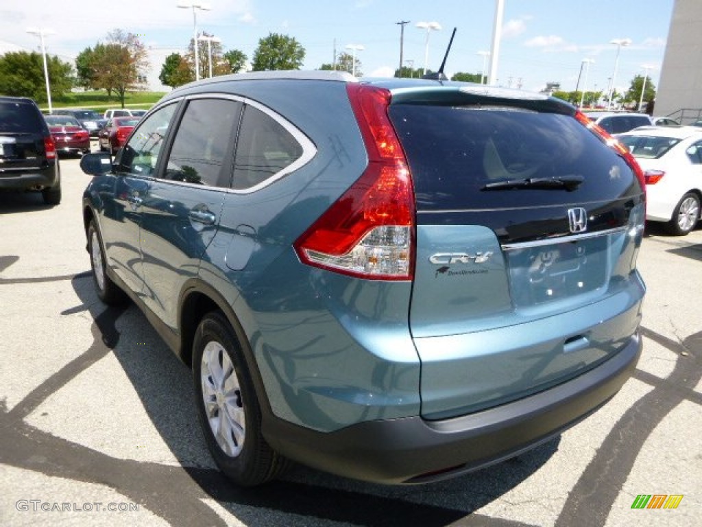 2013 CR-V EX-L AWD - Mountain Air Metallic / Beige photo #5