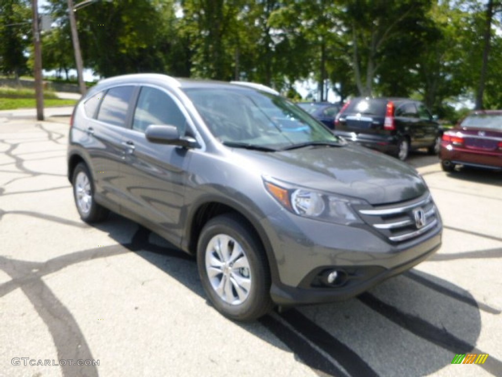 2013 CR-V EX-L AWD - Polished Metal Metallic / Gray photo #1