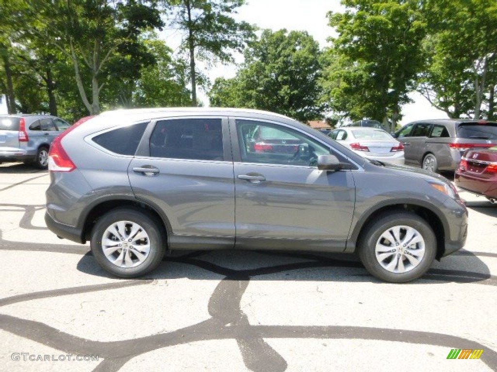 2013 CR-V EX-L AWD - Polished Metal Metallic / Gray photo #2