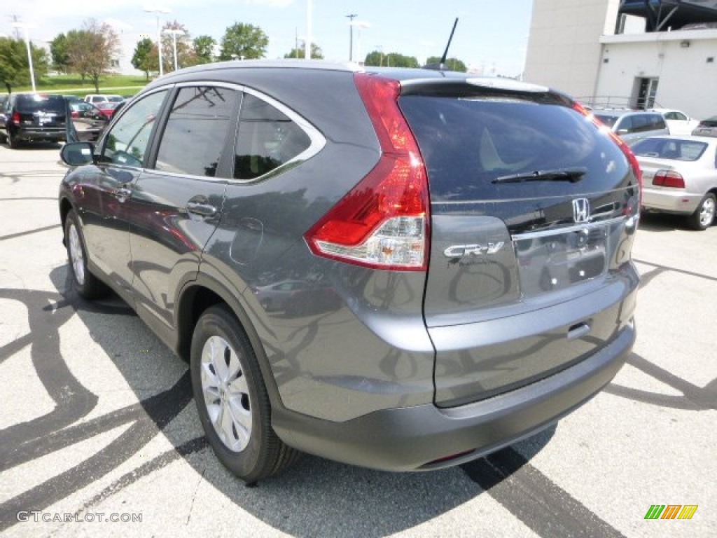 2013 CR-V EX-L AWD - Polished Metal Metallic / Gray photo #5