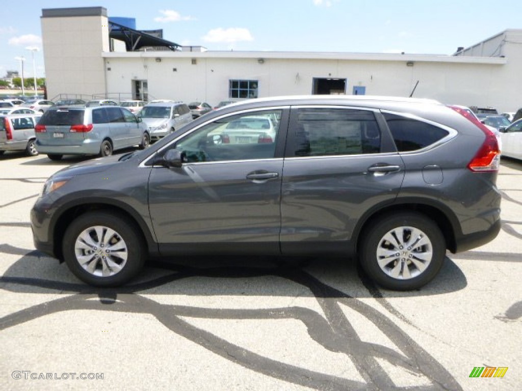 2013 CR-V EX-L AWD - Polished Metal Metallic / Gray photo #6