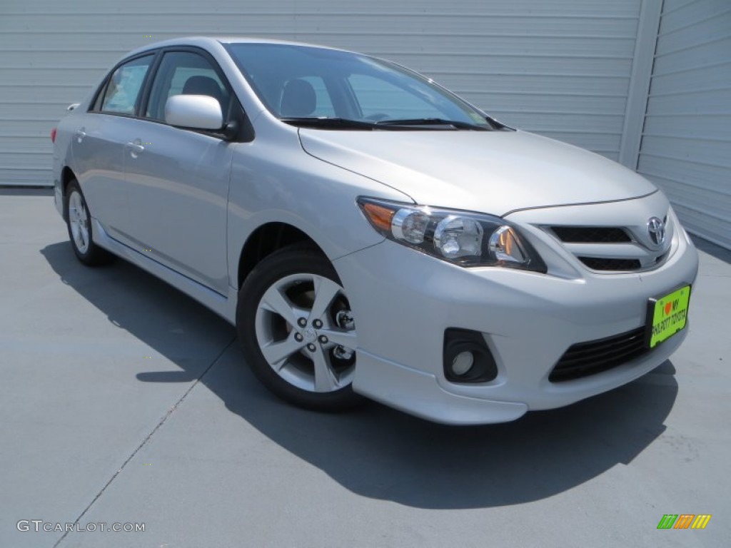2013 Corolla S - Classic Silver Metallic / Dark Charcoal photo #1