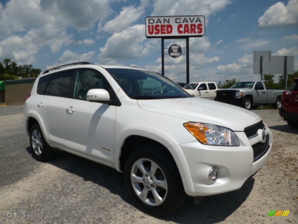 2012 RAV4 Limited 4WD - Super White / Sand Beige photo #1
