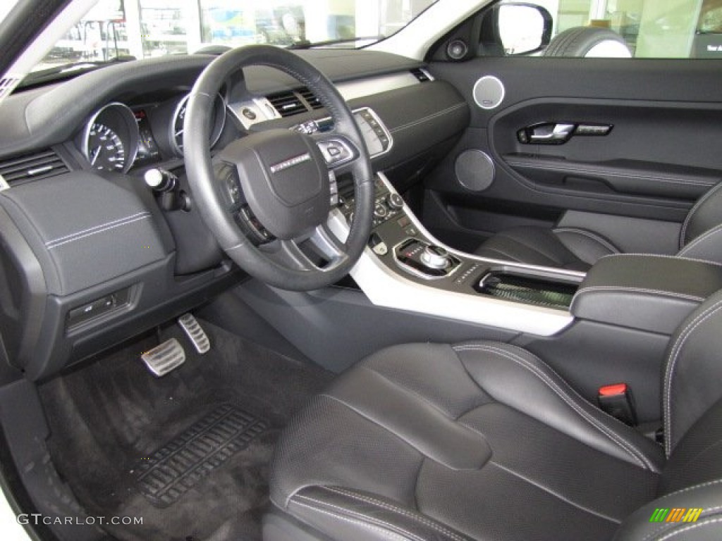 Dynamic Ebony/Cirrus Interior 2012 Land Rover Range Rover Evoque Coupe Dynamic Photo #84187391
