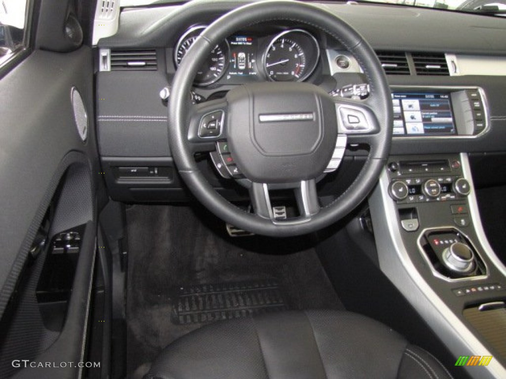 2012 Land Rover Range Rover Evoque Coupe Dynamic Dynamic Ebony/Cirrus Dashboard Photo #84187413