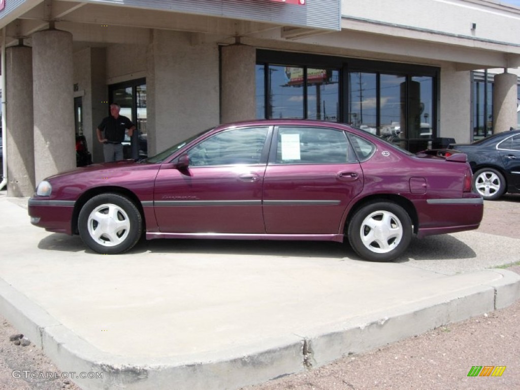 2003 Impala LS - Berry Red Metallic / Medium Gray photo #8