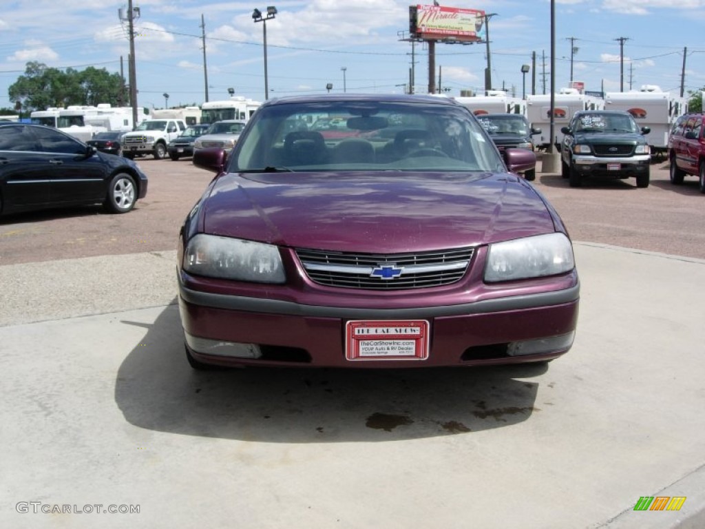 2003 Impala LS - Berry Red Metallic / Medium Gray photo #15