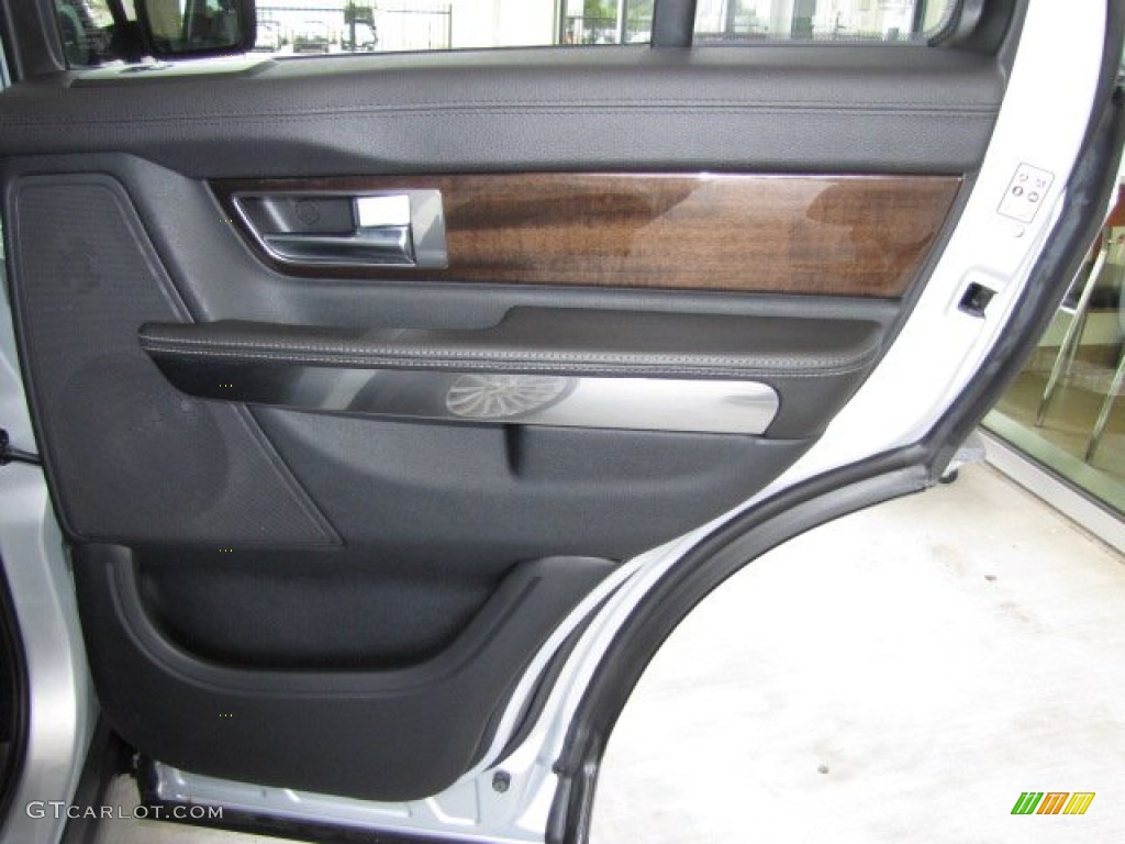 2010 Land Rover Range Rover Sport HSE Ebony/Lunar Stitching Door Panel Photo #84188817