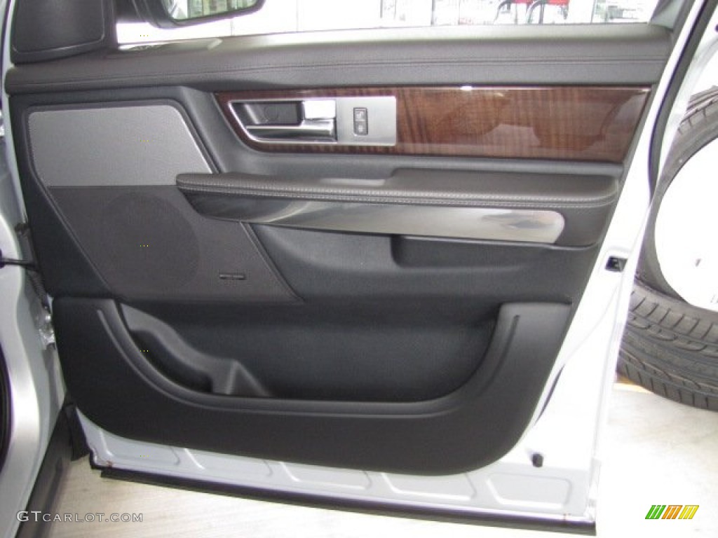 2010 Land Rover Range Rover Sport HSE Ebony/Lunar Stitching Door Panel Photo #84188829