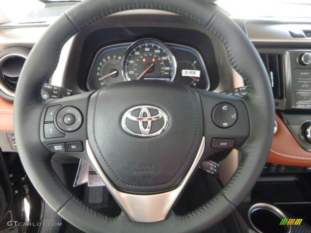 2013 RAV4 Limited AWD - Black / Terracotta photo #17