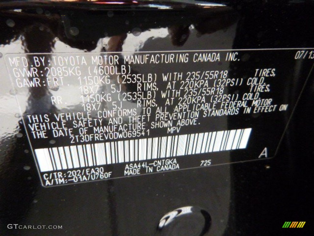 2013 RAV4 Limited AWD - Black / Terracotta photo #19